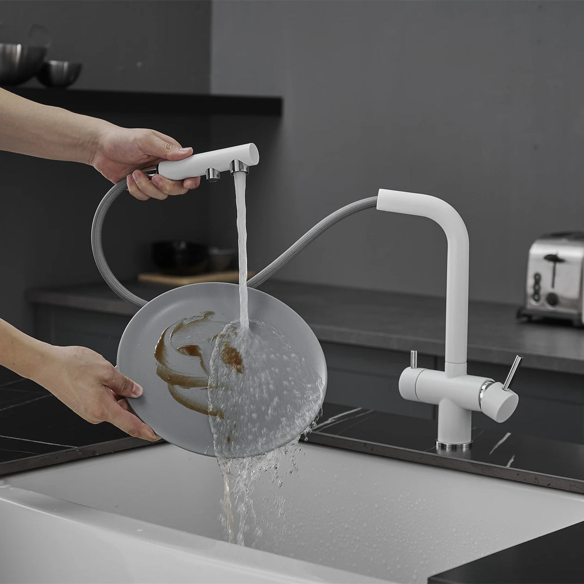 White Cold Filter Sink Faucets Ways Pure Water