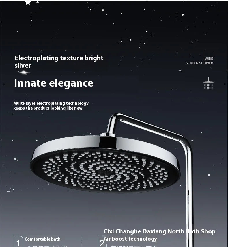 Super Pressurized Shower Top Spray Large Showerhead Bathroom