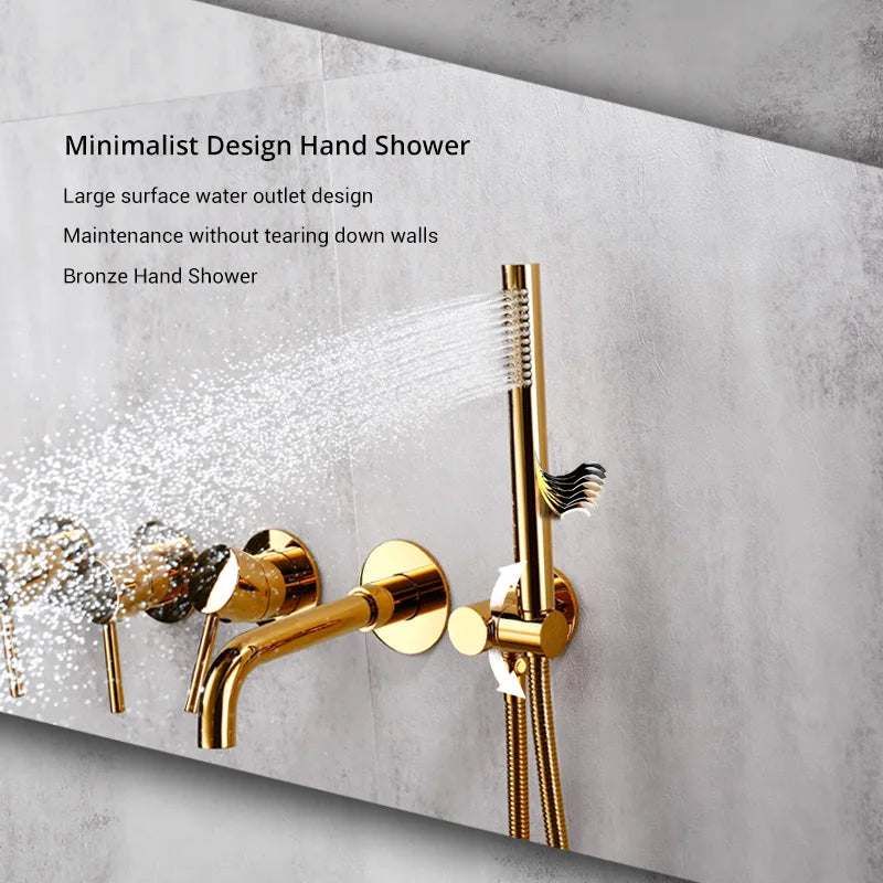 Bathroom Shower Faucet Bathroom Mixer Tap Bathtub Brass