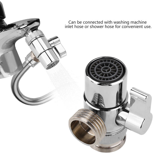 G1/2 Brass Bathroom Basin Sink Faucet Splitter Diverter