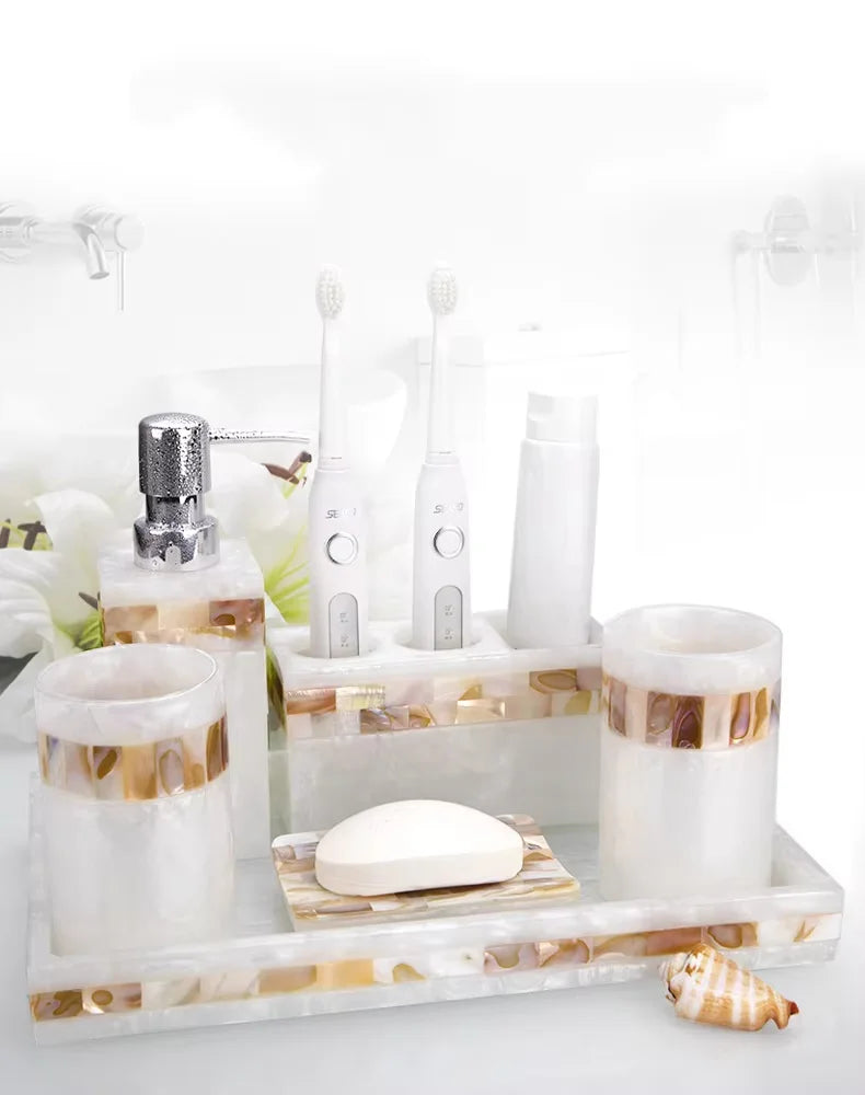 Natural Color Resin Toothbrush Bathroom Toilet Cup