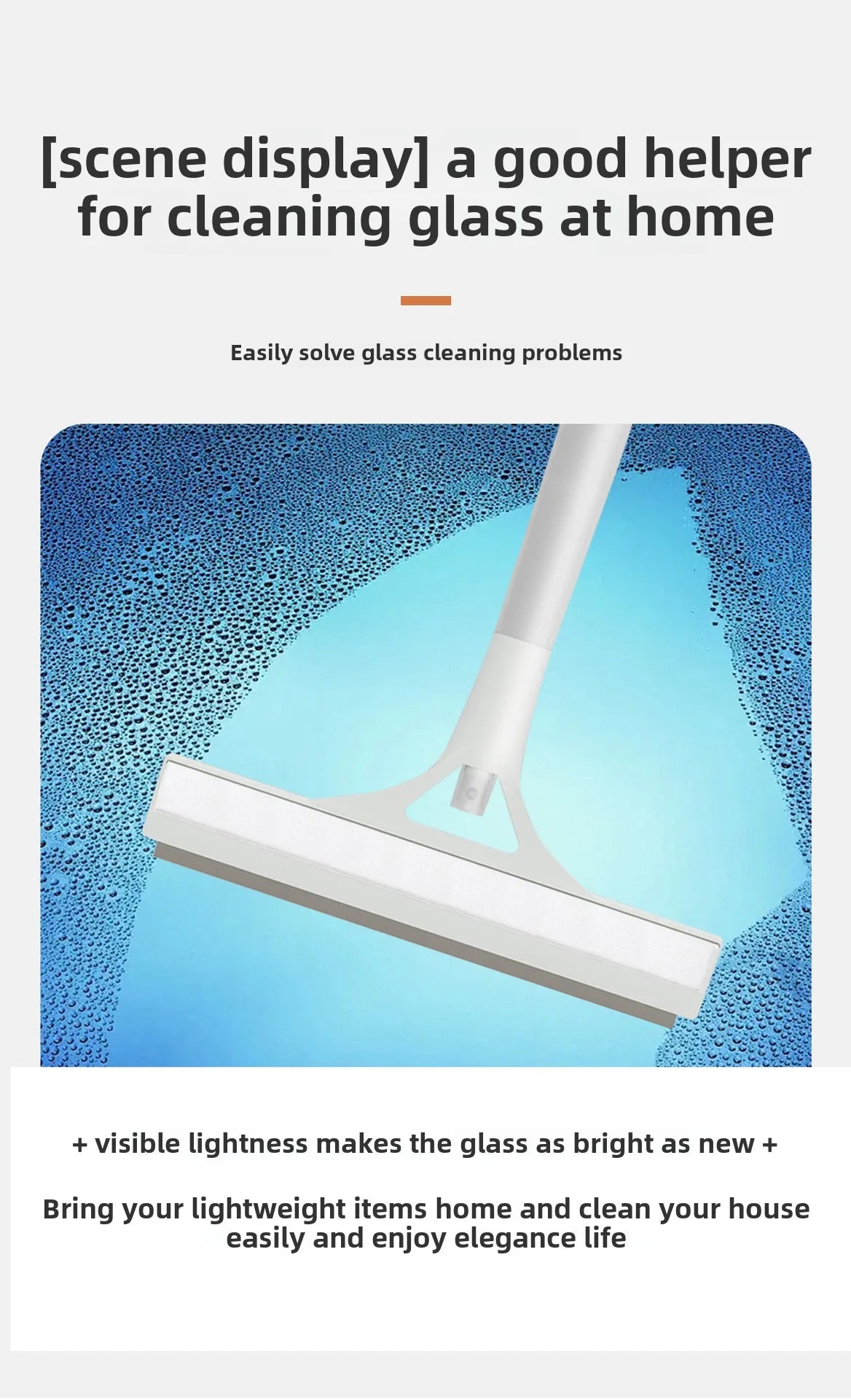 Glass Cleaning Artifact Bathroom Mirror Brush Window Wiper