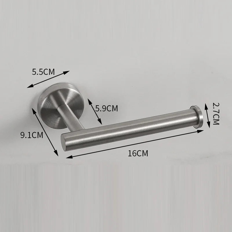 No Punching Wall Mounted Toilet Paper Holder Rustproof