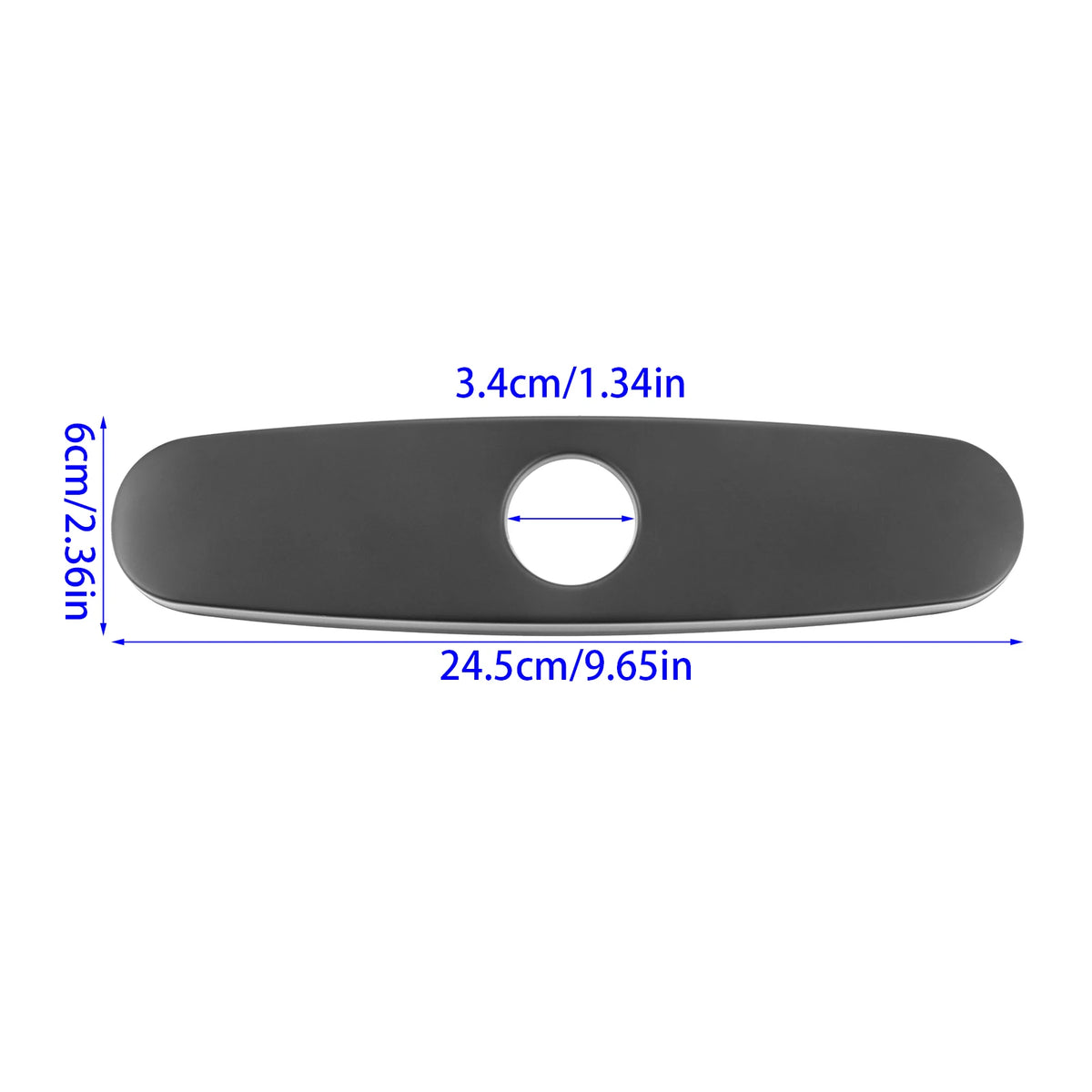 1pc Faucet Cover Plate Stainless Steel Deck Plate