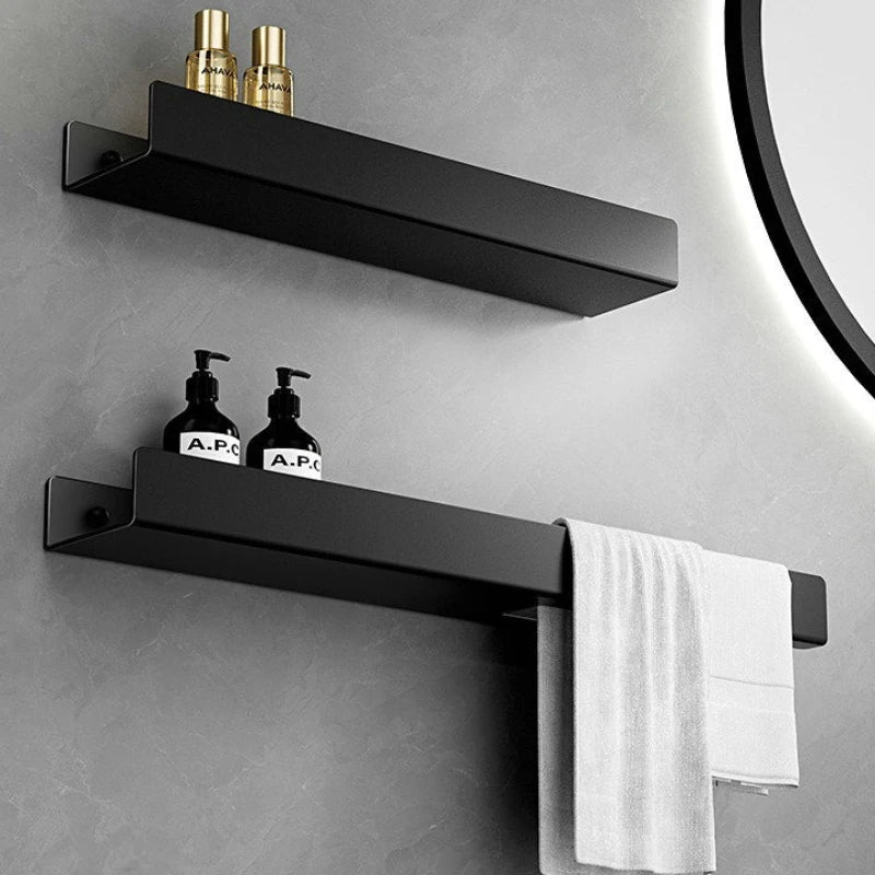 Luxury Minimalist Black Bathroom Rack Towel Rack -