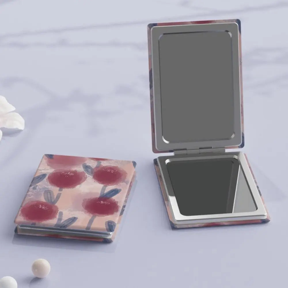 Pu Folding Makeup Mirror Foldable High Definition Foldable