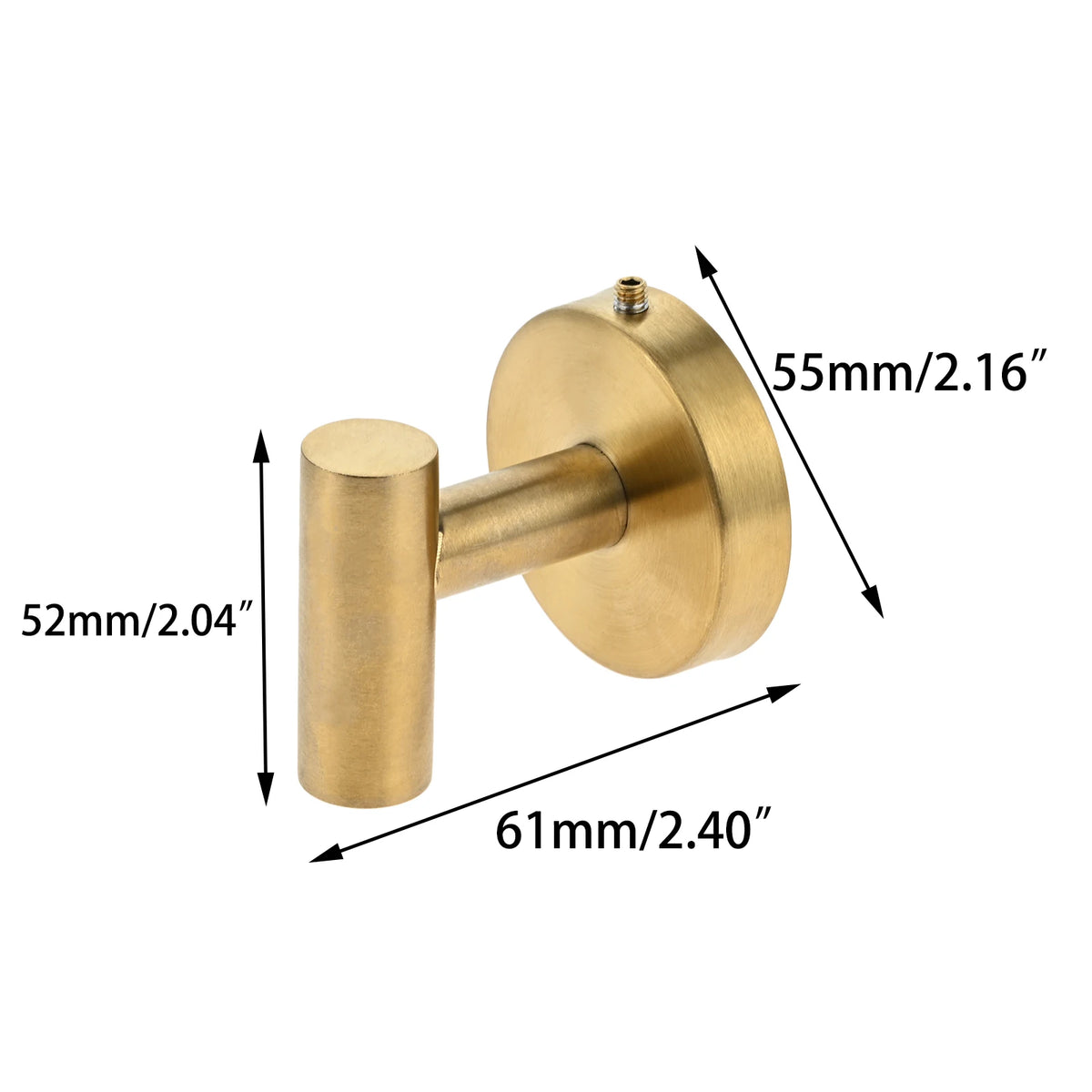 2pcs Bathroom Towel Hook Screw In Coat Robe