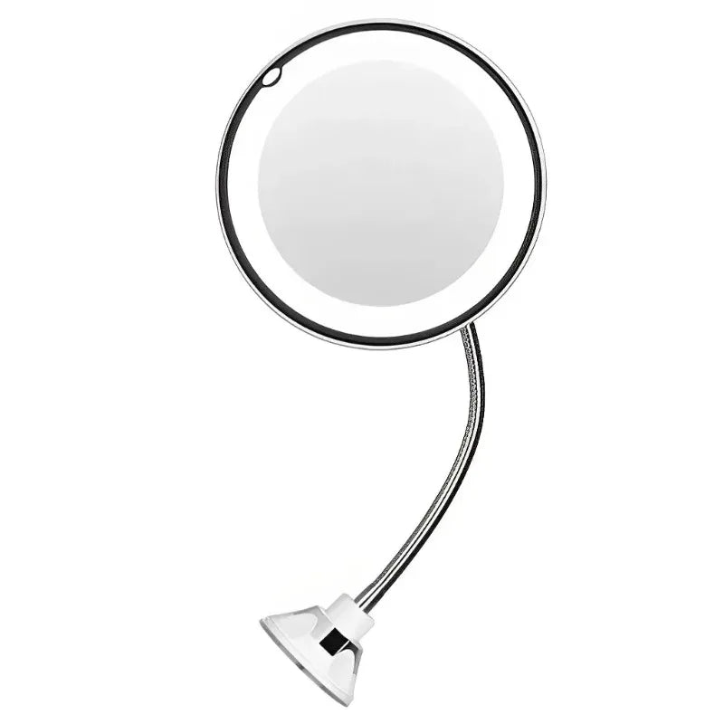 Led Makeup Mirror 10x Magnifier & Flexible Gooseneck