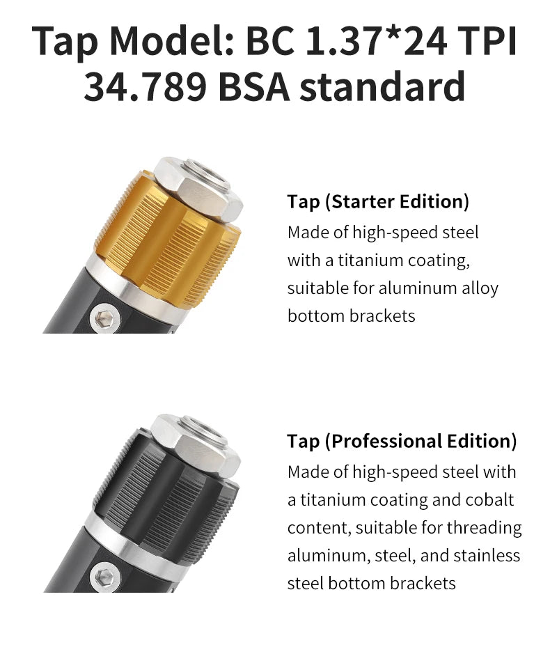 Muqzi Bottom Bracket Thread Tapping Bc 37 Mtb