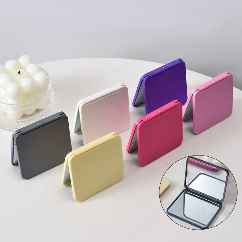 2-Face Makeup Mirror Square Cute Girl Gift Hand