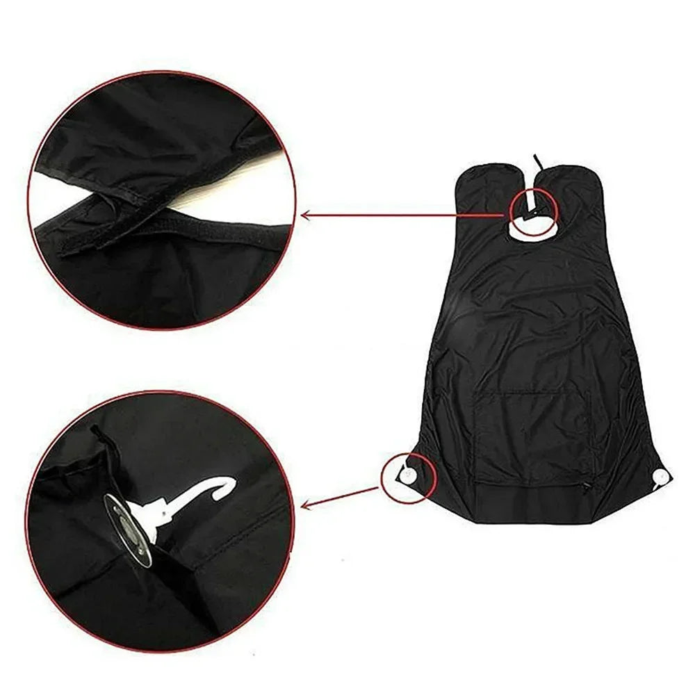 1-6pcs Men Beards Shaving Aprons Creative Wall Mirror