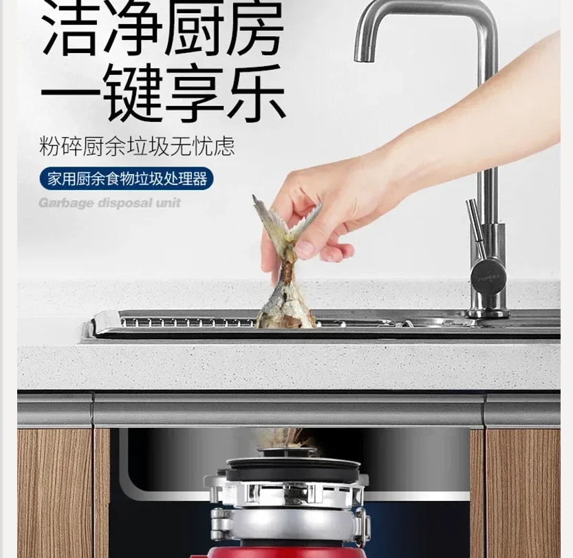 220v Food Waste Disposer Sink Garbage Processor Food