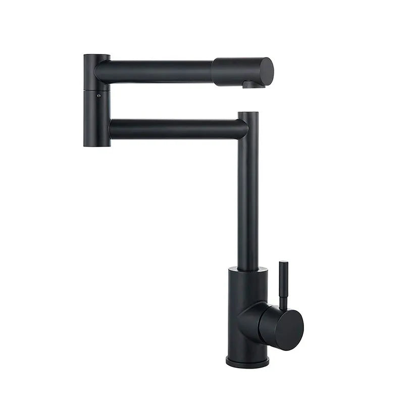 304 Stainless Steel Arm Swivel Extends Sink Faucet
