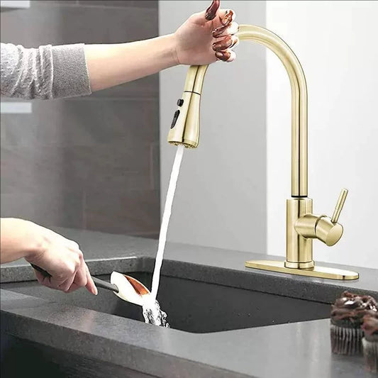Smart Touch Sink Faucets Stainless Steel Pull Out