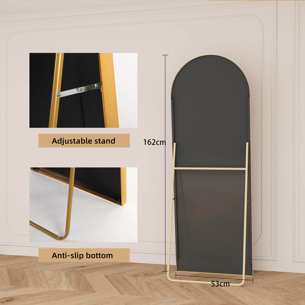 Full Length Mirror Standing Mirror Black Frame Large