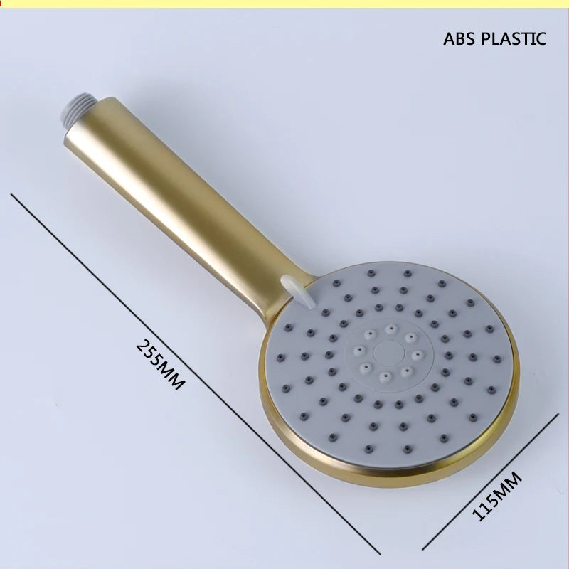 Slide Bar Hand Shower Brushed Matt Gold Functions