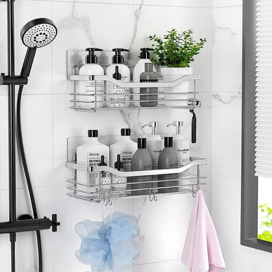 Bathroom Shower Organizer Shower Shelf Adhesive Stainless Steel