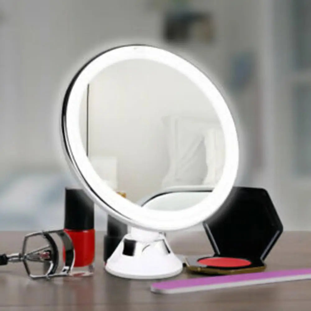 Flexible Makeup Mirror 10x Magnifying Mirrors 14 Led