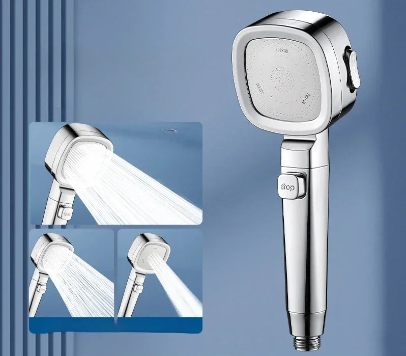 Shower Booster Showerhead Strong Pressure Shower Head Bathroom