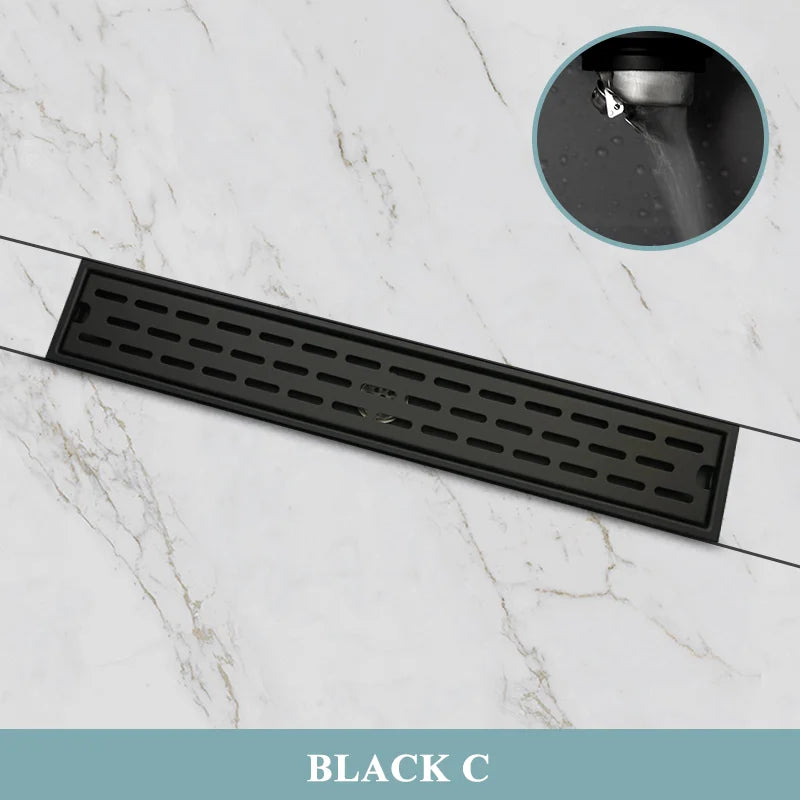 304 Stainless Steel Bathroom Drain Brushed Rose Gold
