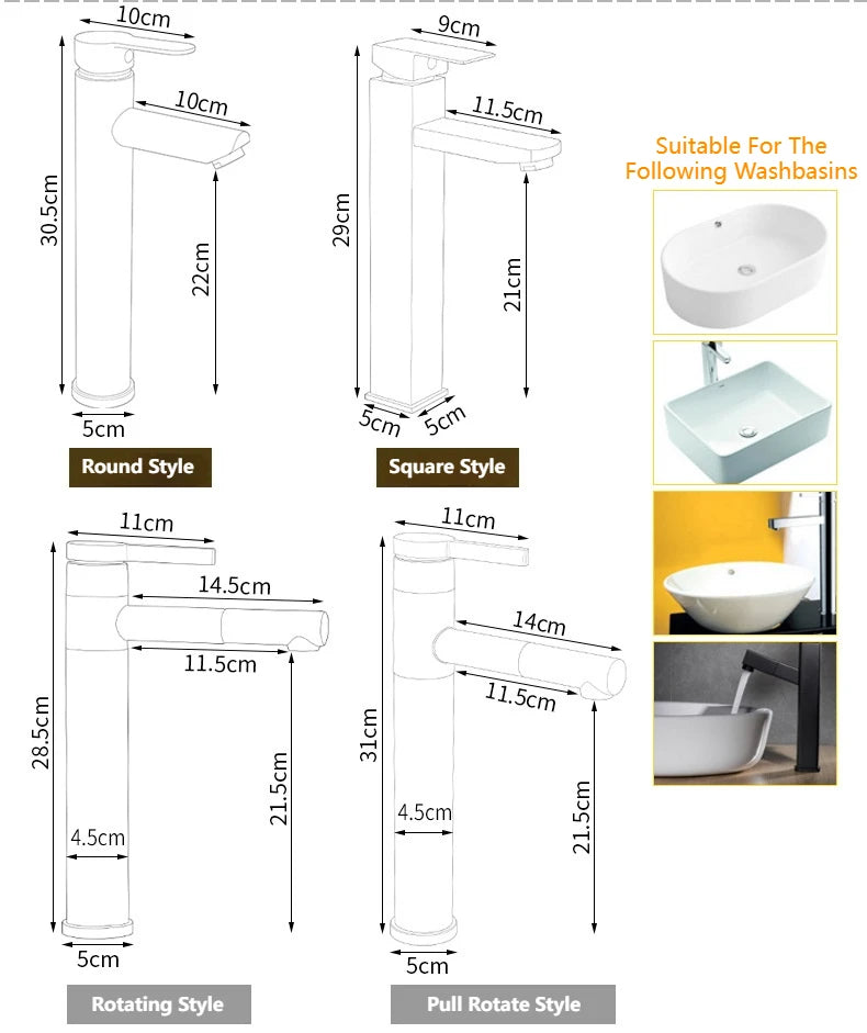 Milk White Handle Deck Mounted Basin Sink Faucet