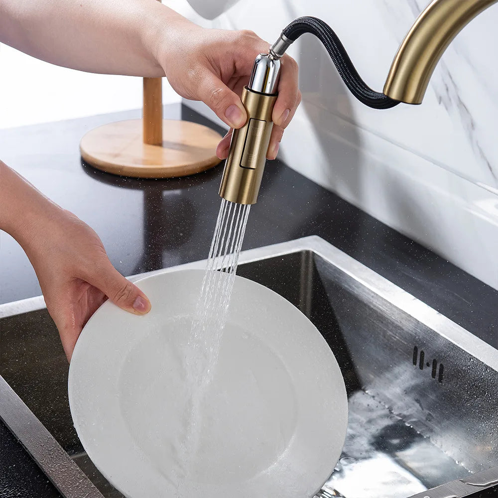 Brushed Gold Touch Faucets 304 Stainless Steel Cold