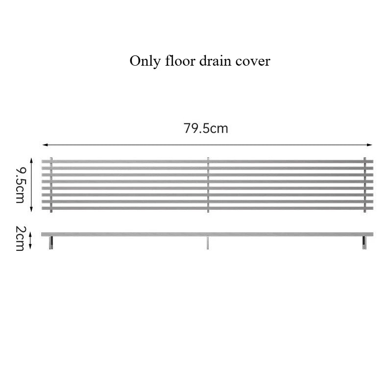 304 Stainless Steel Long Strip Floor Drain Cover