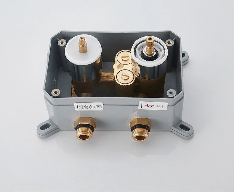 Solid Brass Valve Concealed Thermostat Trim Two Or
