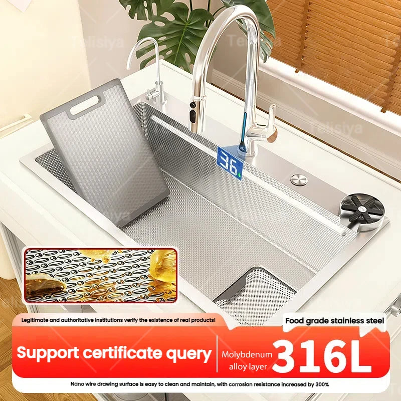 316l Stainless Steel Sink Food Grade Large Slot