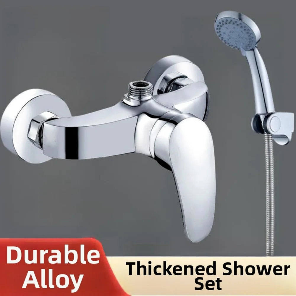 Zinc Alloy Shower Mixer Tap Wall Mounted Bathroom
