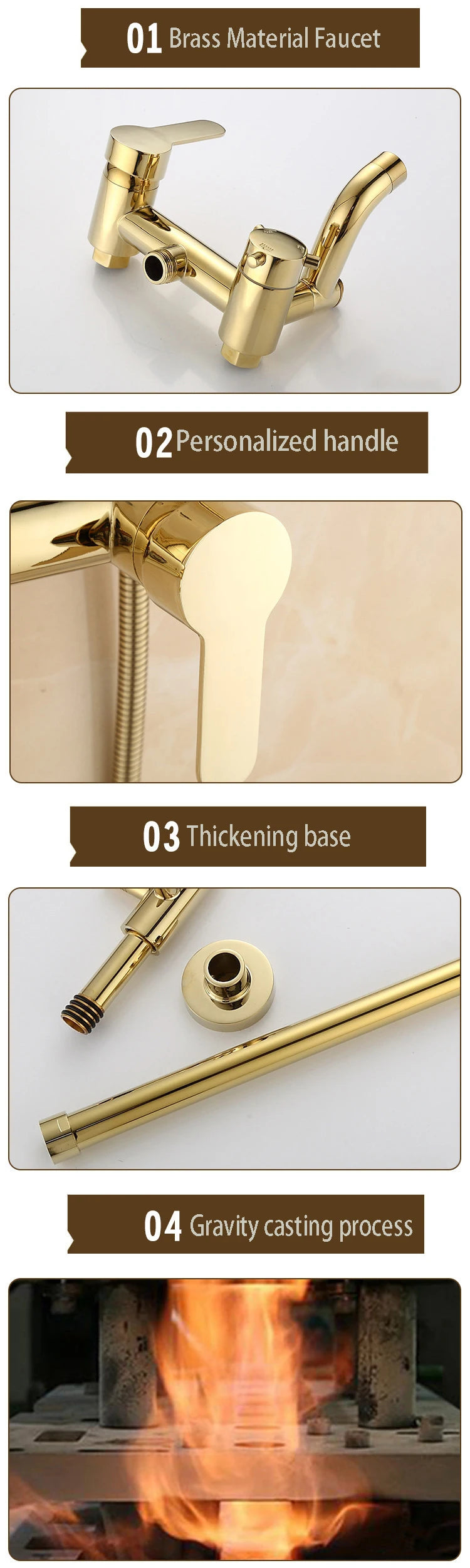Bathroom Shower Faucet Bathtub Faucet Mixer Tap Hand