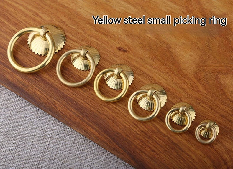 Chinese Medicine Cabinet Circular Ring Tea Can Pull