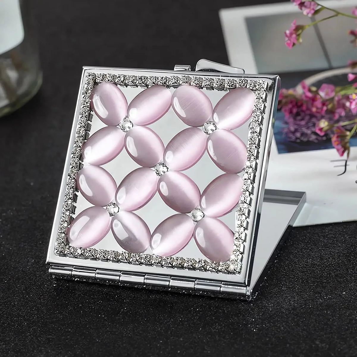 Compact Mirror 1x/2x Magnification Pocket Mirror Women 3inch