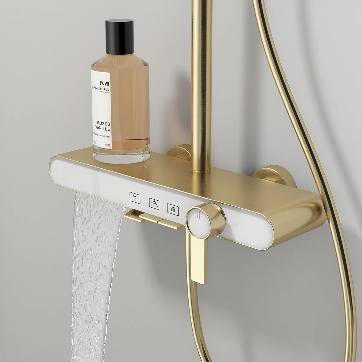 Cold Bathroom Shower System Faucets 12 Inch Round
