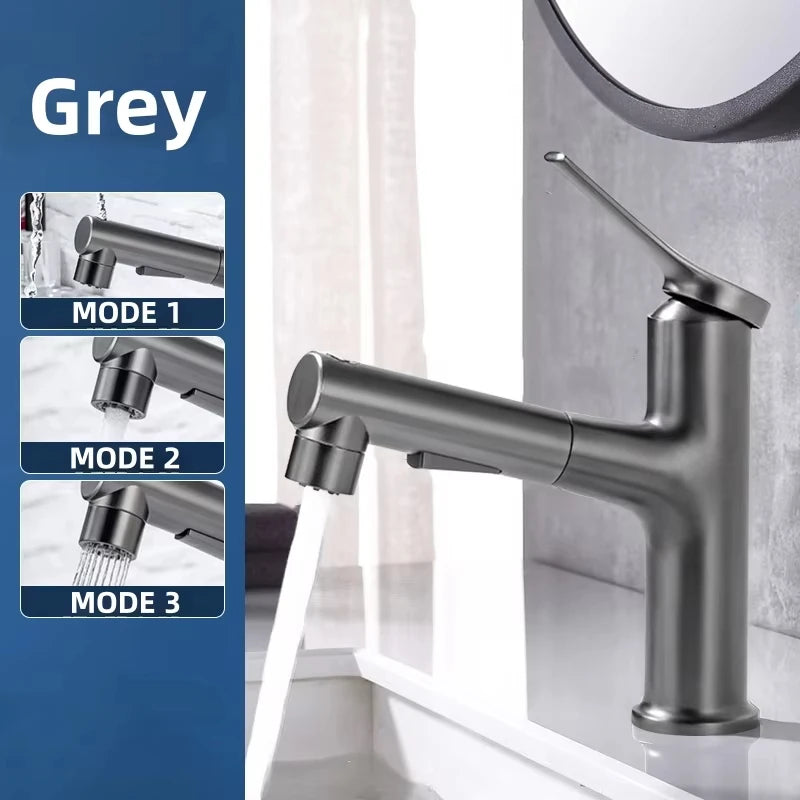 Bathroom Sink Gargle Faucet Pull-Out Faucet Cold Water