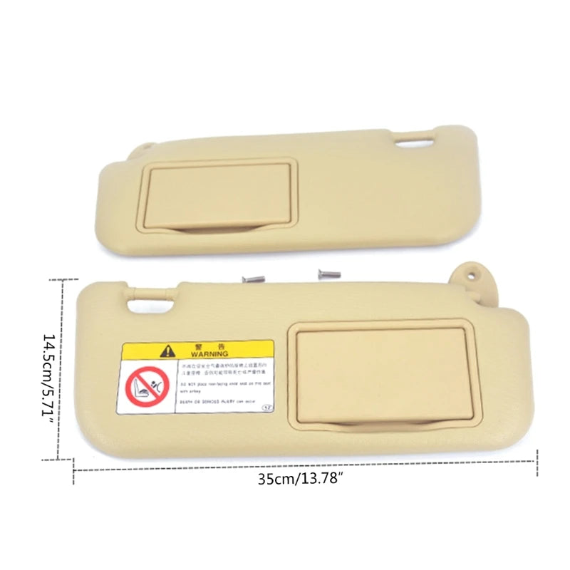 Car Front Left / Right Sun Visor Panel
