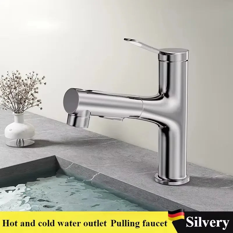 Bathroom Sink Gargle Faucet Pull-Out Faucet Cold Water