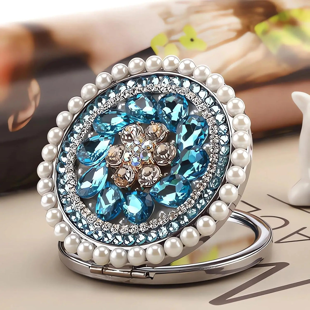 Compact Mirror 1x/2x Magnification Pocket Mirror Women 3inch