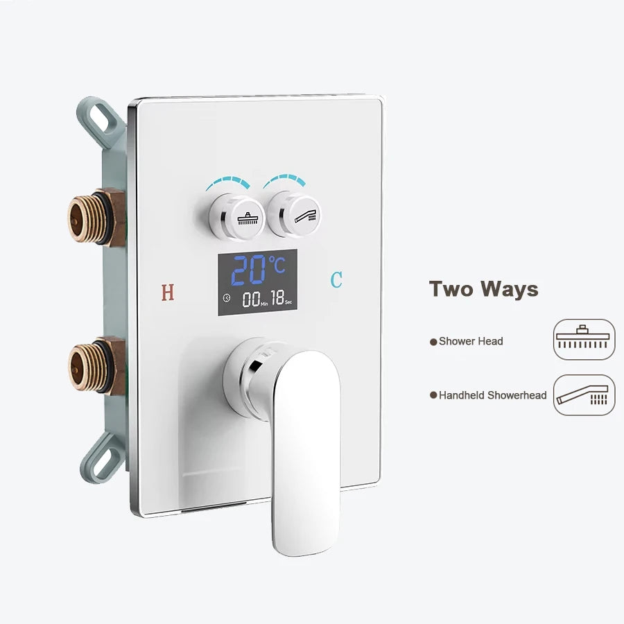 Digital Wall Mounted Shower Mixer Valve 2/3 Way