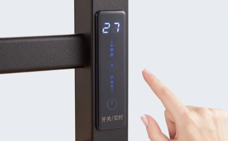 Metal Electric Heated Towel Rail Smart Disinfection Thermostat