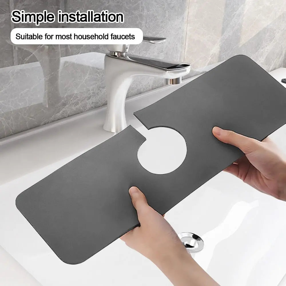 Solid Color Sink Faucet Mat Diatomite Absorbent Faucet