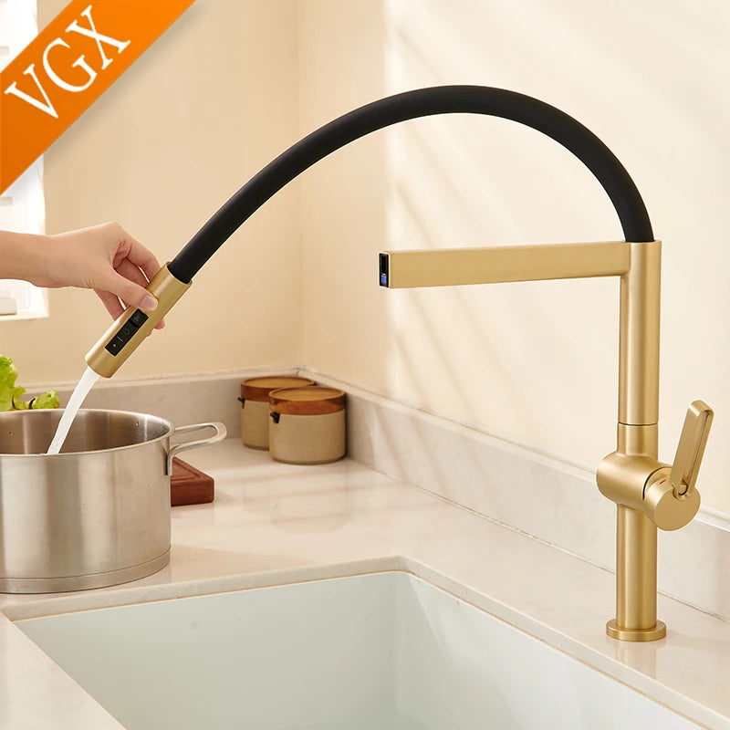 Vgx Faucet Sink Faucets Rubber Pull Down Stream