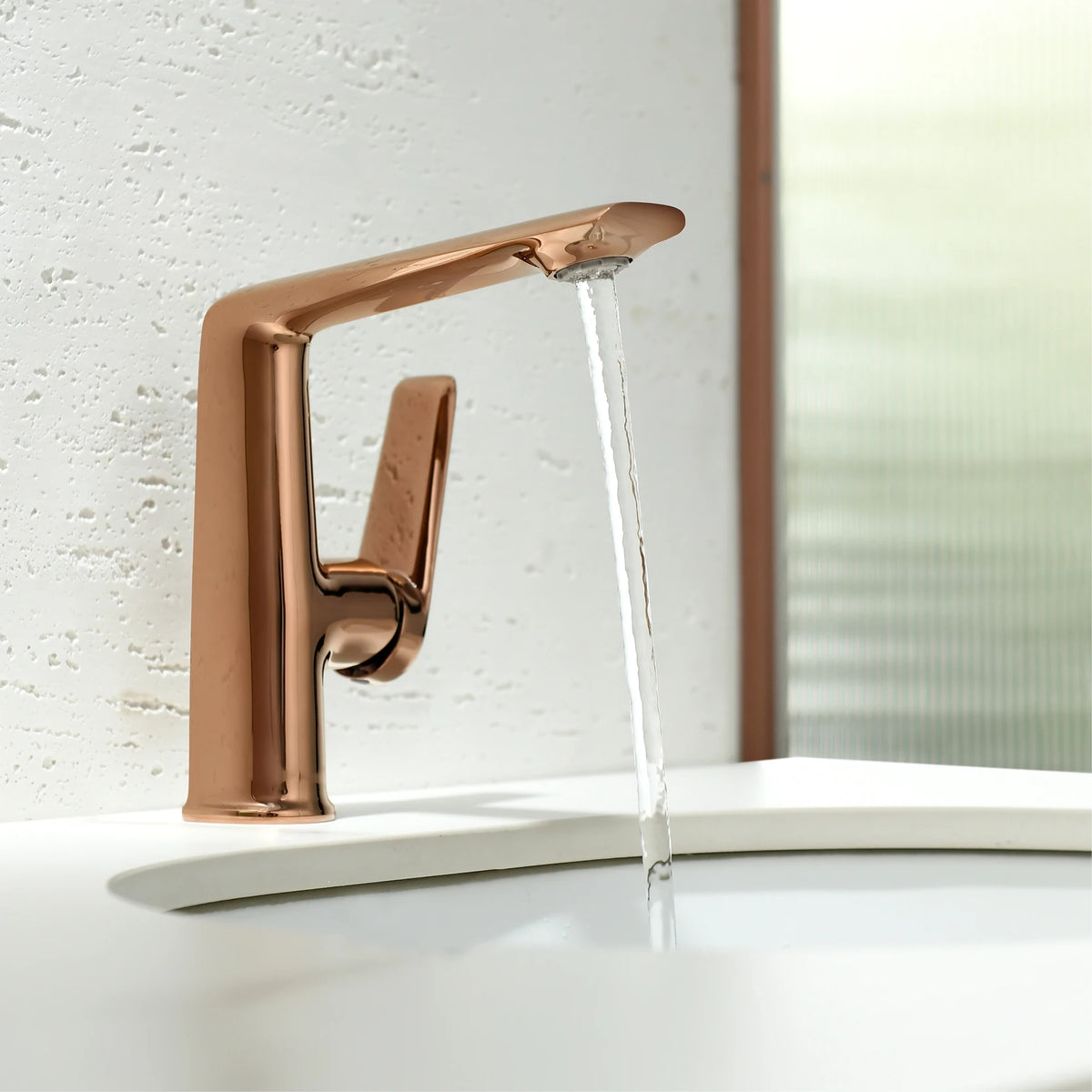 Aitana Luxury Chromium Brass Bathroom Faucet Simple Design