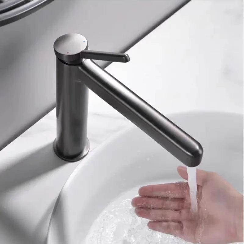 Arrival Gray Black Bathroom Basin Faucet Handle Hole
