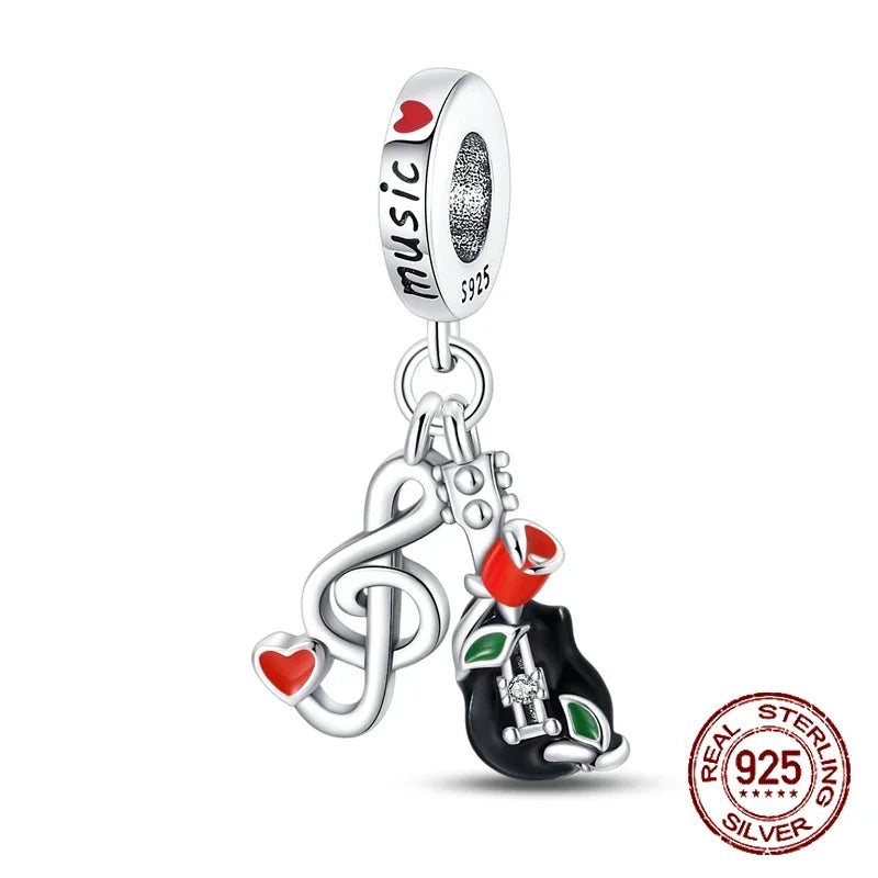 925 Sterling Silver Red Medicine Cabinet Pendant Charms