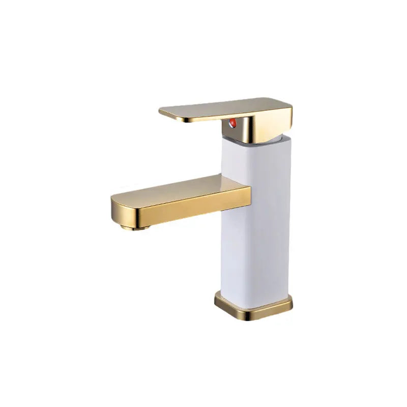 Rethme Gold Bathroom Faucet Stainless Steel Square Mixer