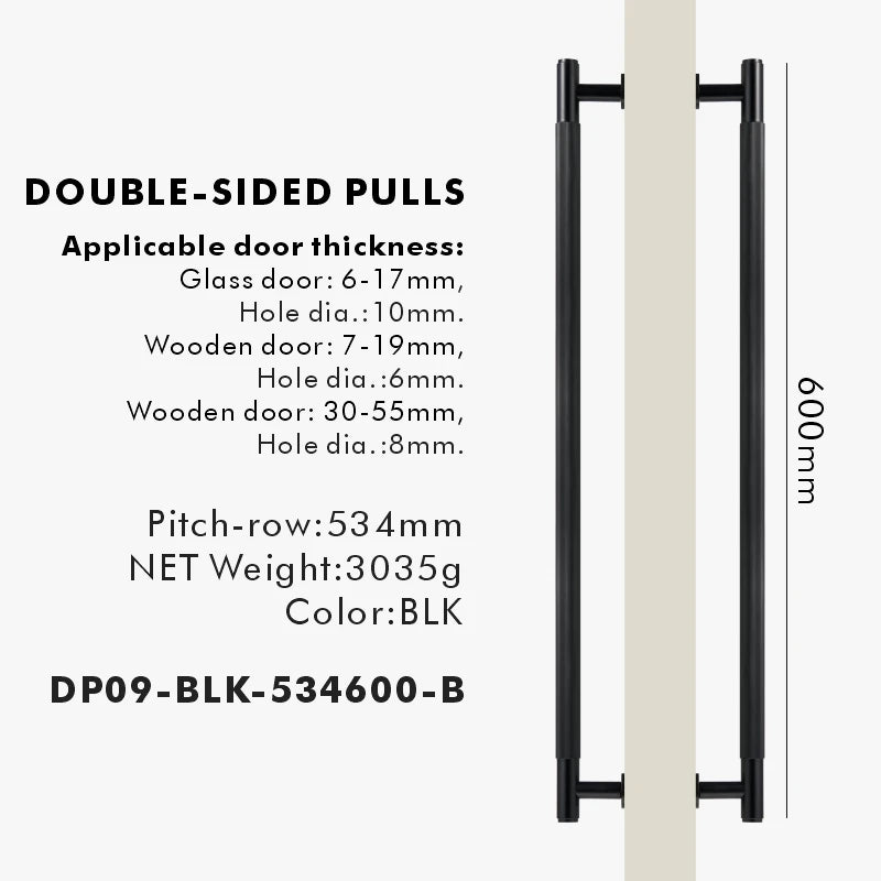 Nurlin Brass Door Double Sided Linear Striped Pull