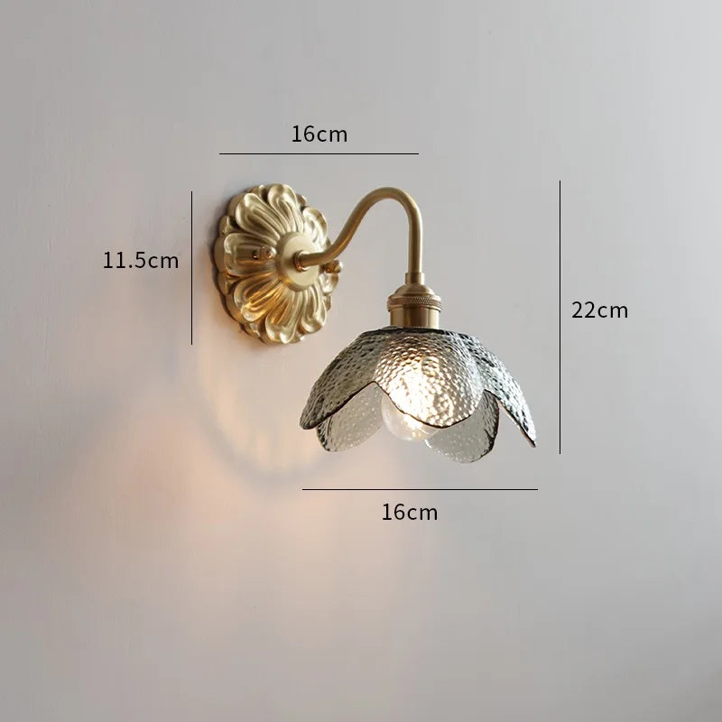Iwhd Nordic Modern Led Wall Lamps Sconce Copper