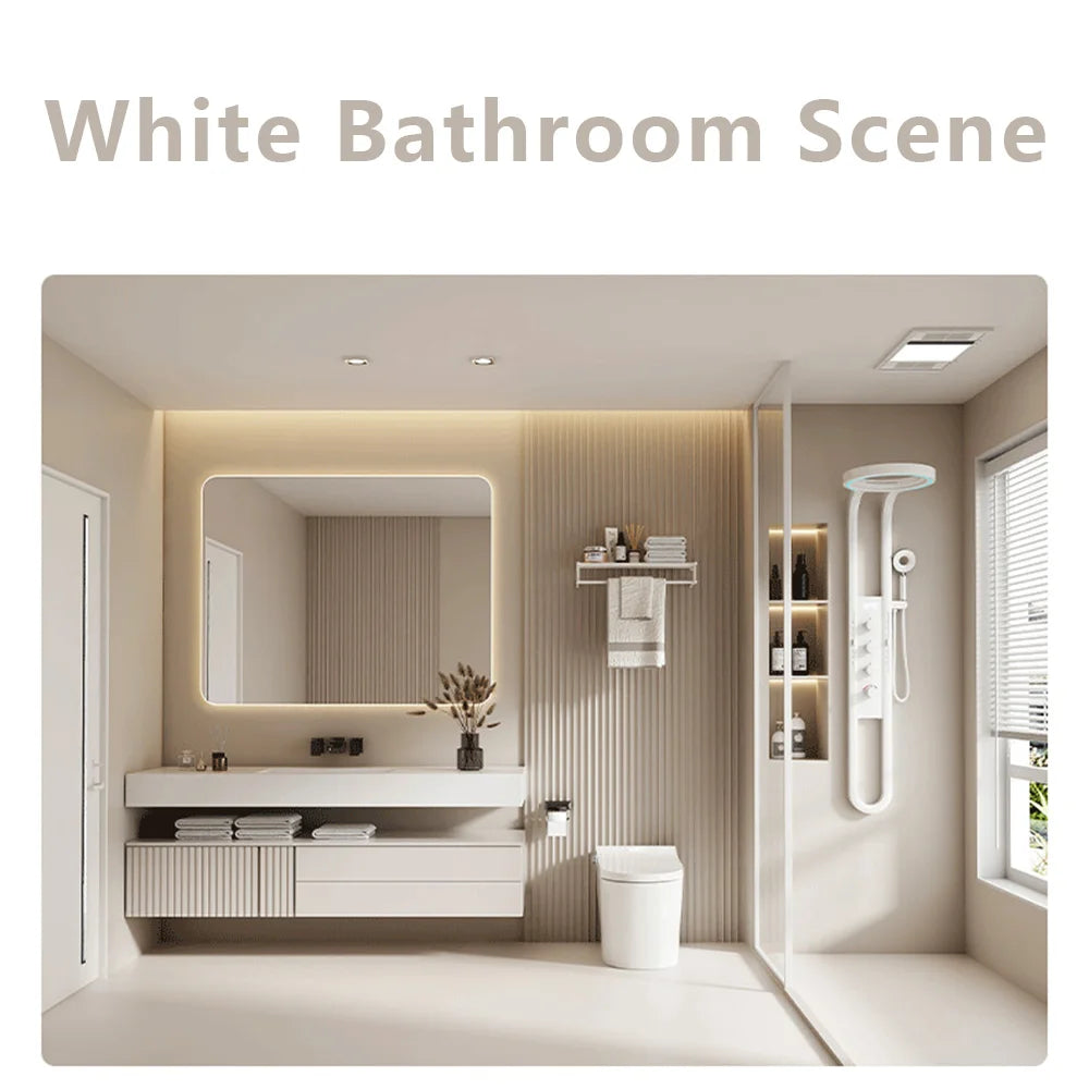 Modern High End Rainfall Shower Panel Spa Massage