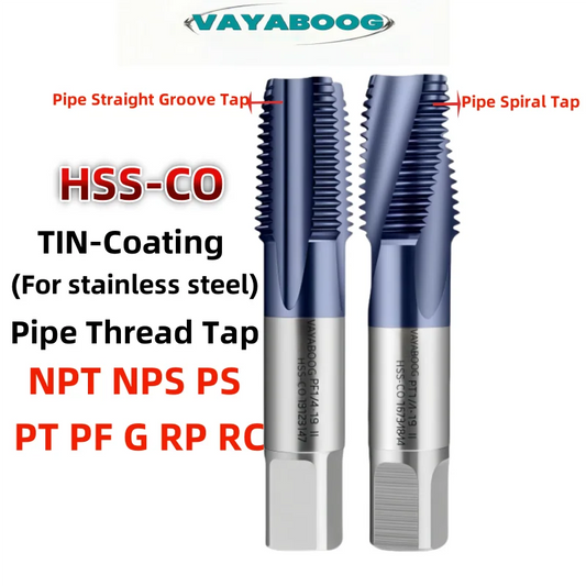 1pcs Hsse Ticn-Coating Pipe Straight Groove Tap/Spiral Tap